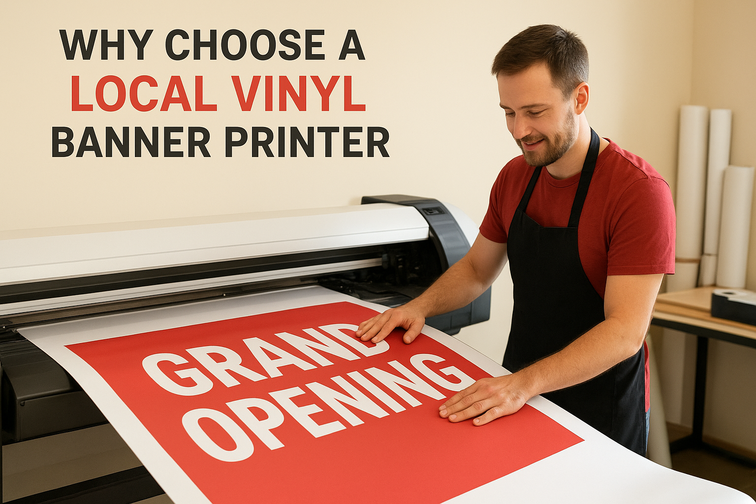 Why choose a local vinyl banner printer