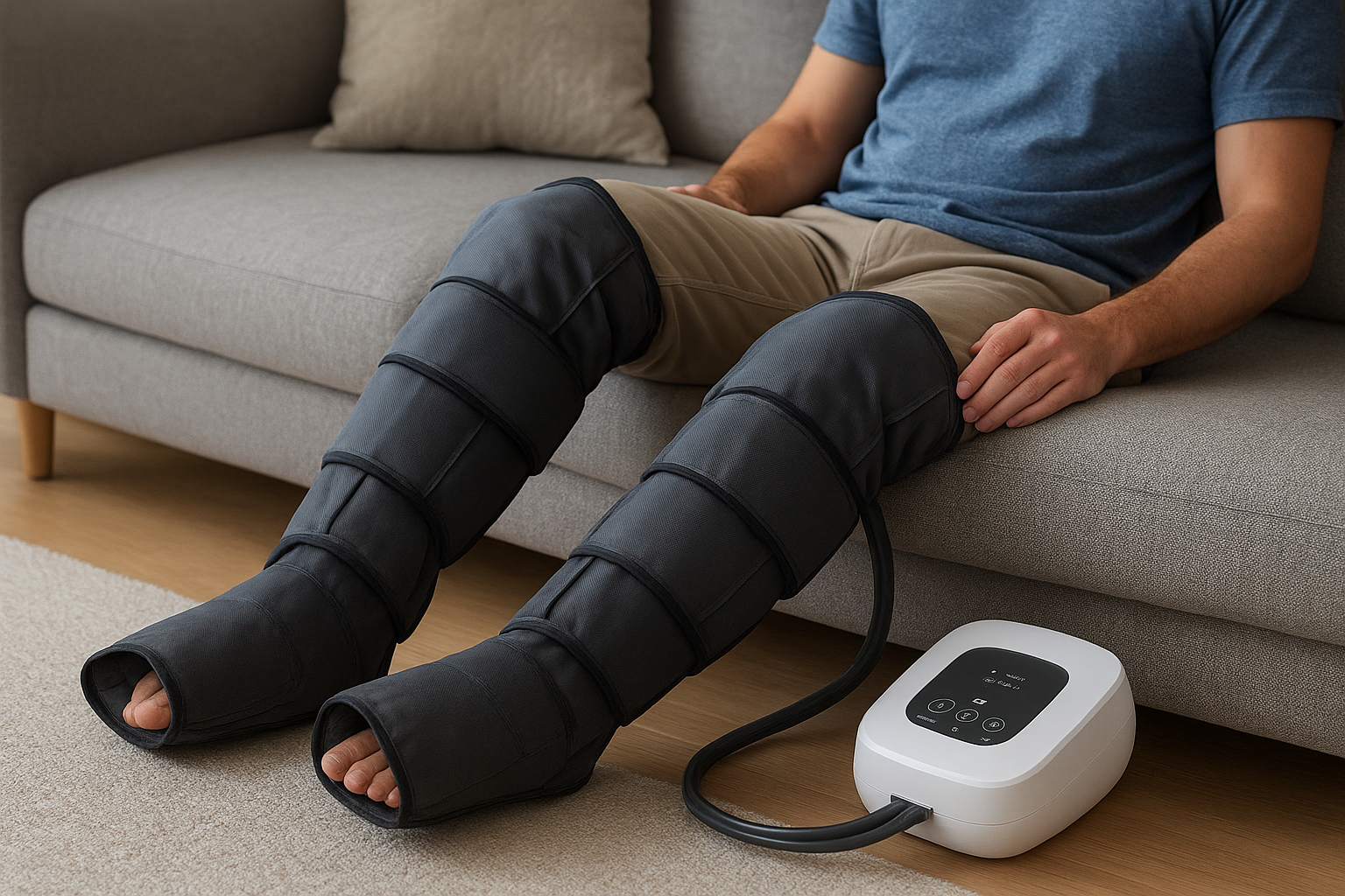 3. Air compression leg and foot massager