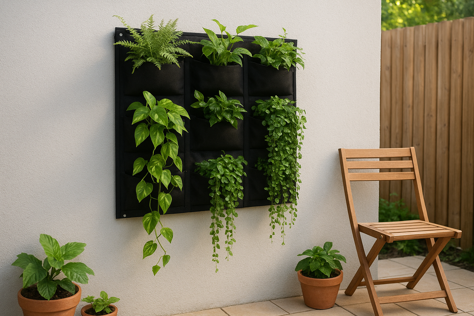 3. Grow upward with a vertical garden