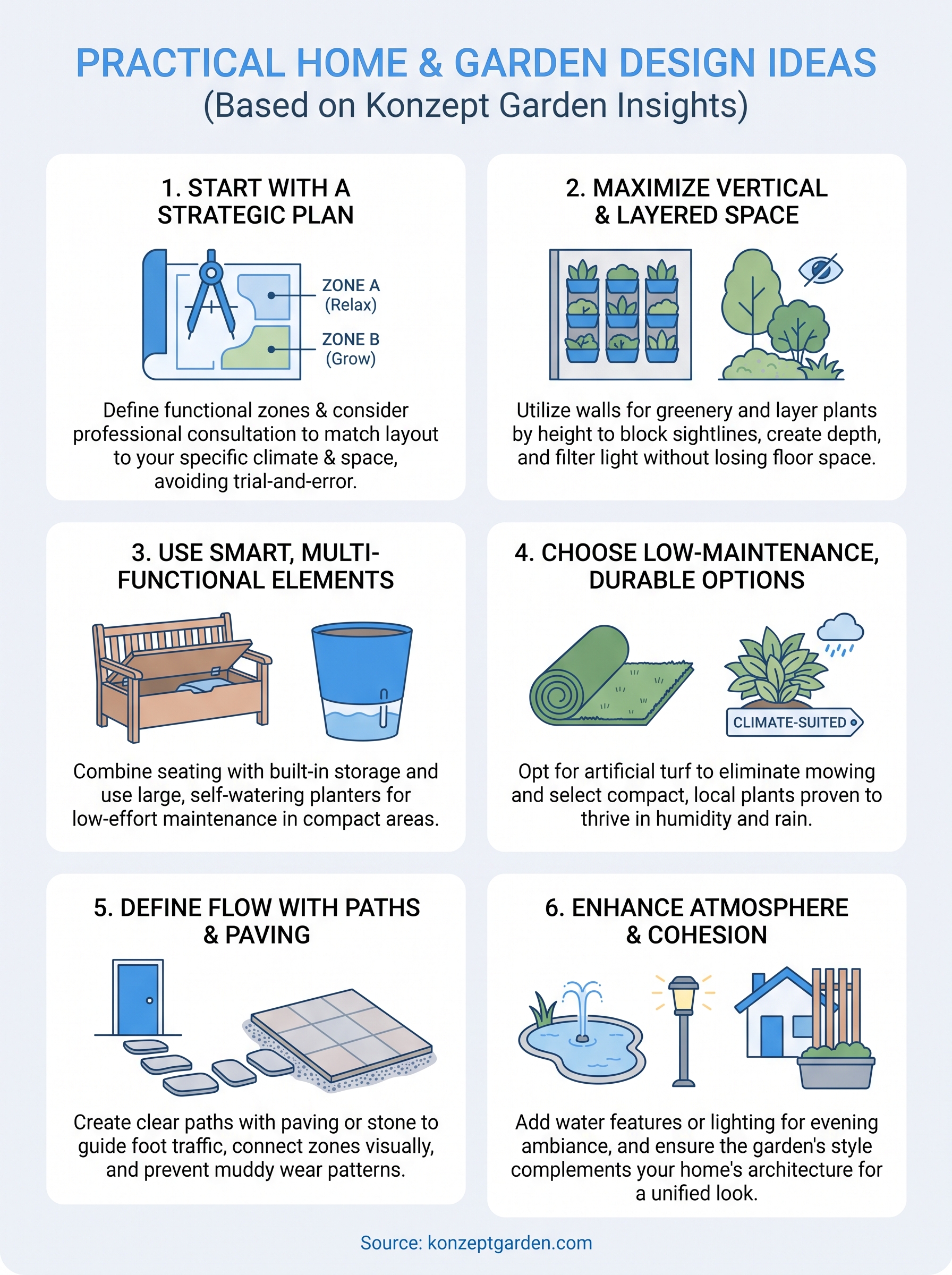home and garden design infographic