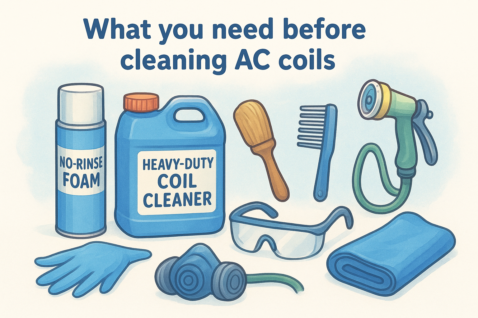 What you need before cleaning AC coils