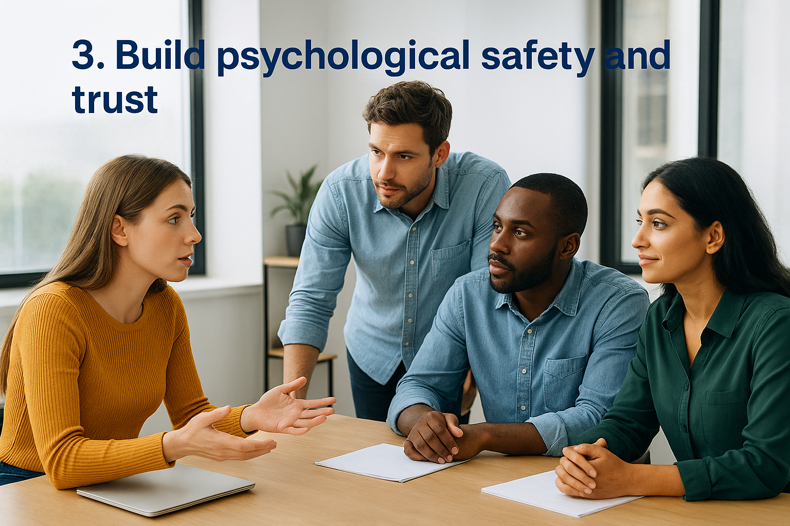 3. Build psychological safety and trust