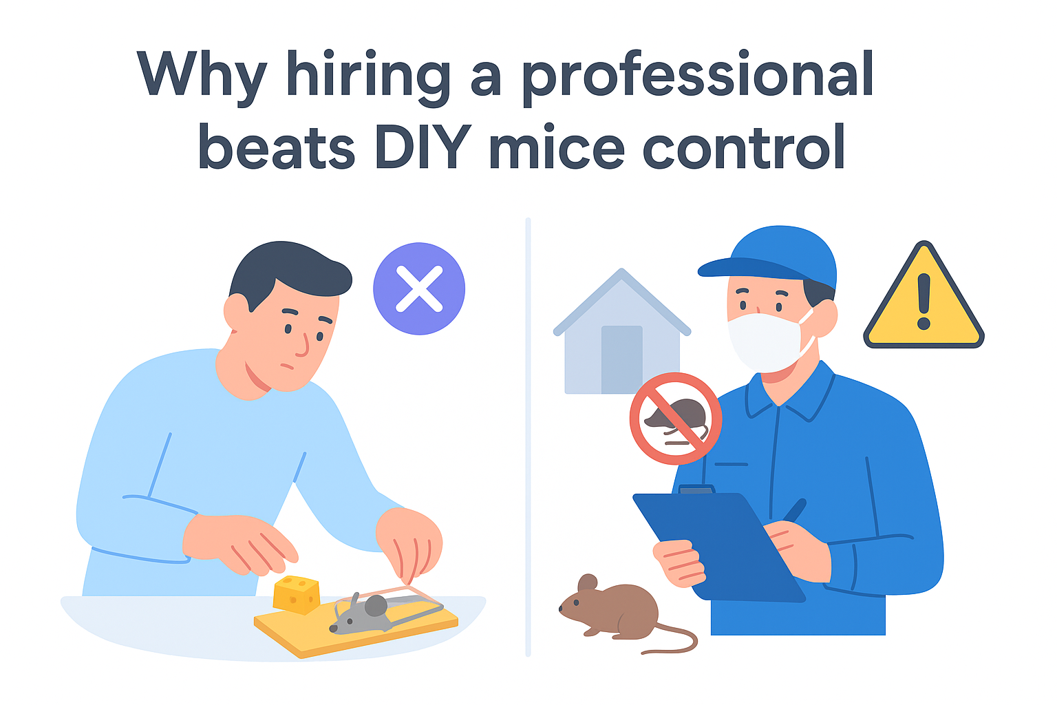 Why hiring a professional beats DIY mice control