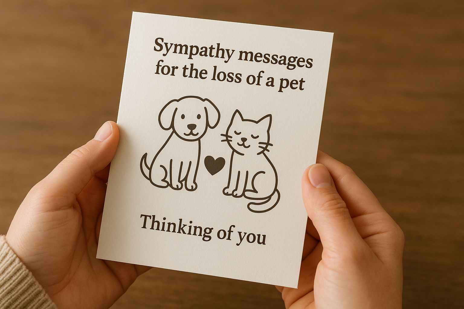 8. Sympathy messages for the loss of a pet