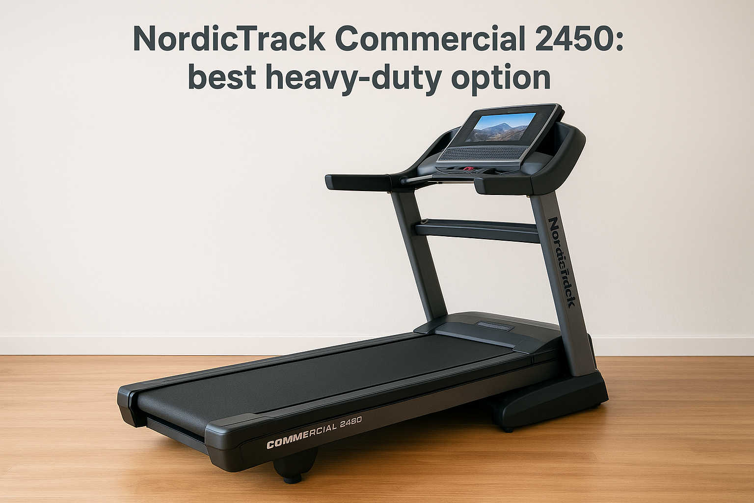 5. NordicTrack Commercial 2450: best heavy-duty option
