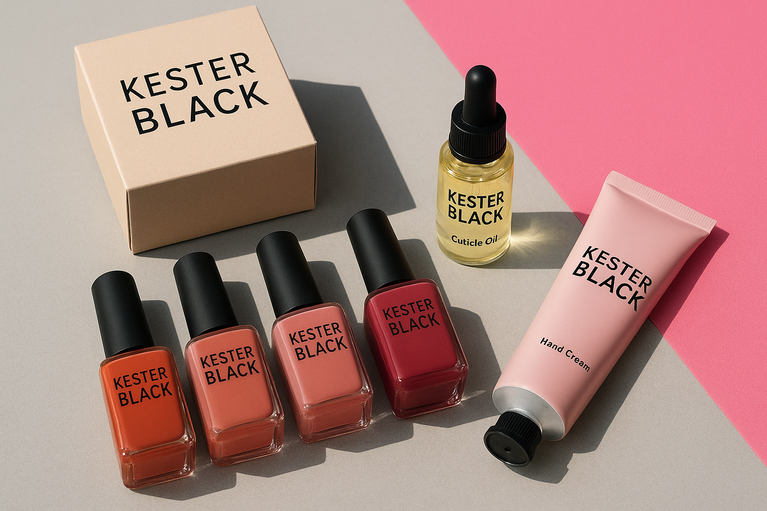 10. Kester Black vegan nail polish and skincare