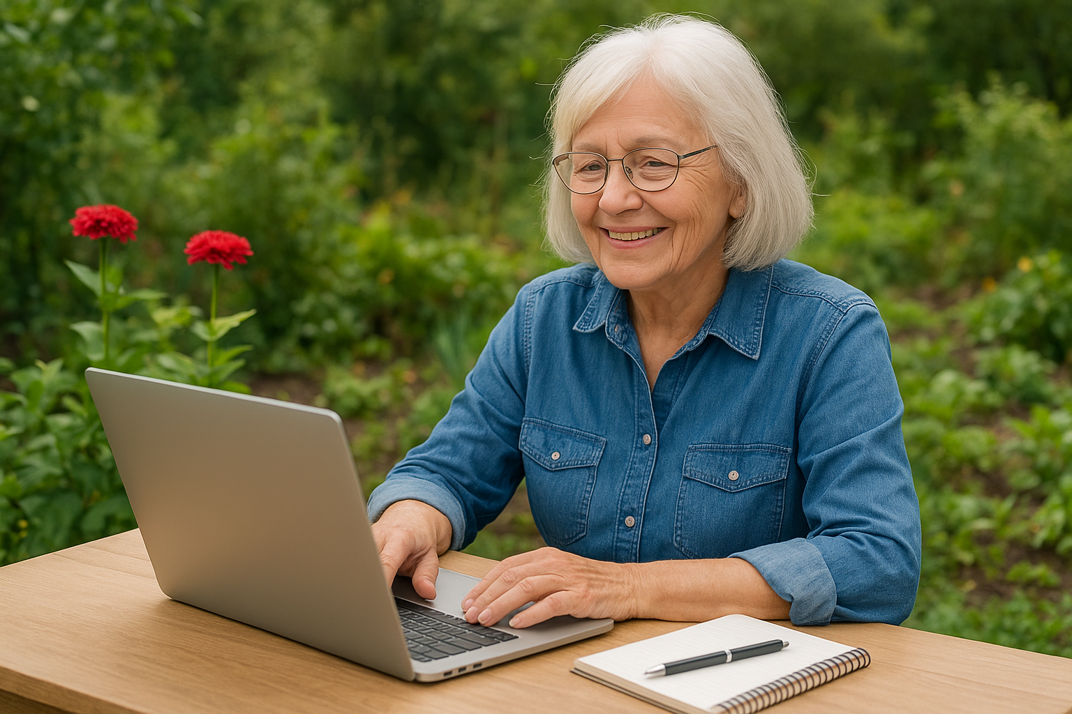 A retiree who answered gardening questions
