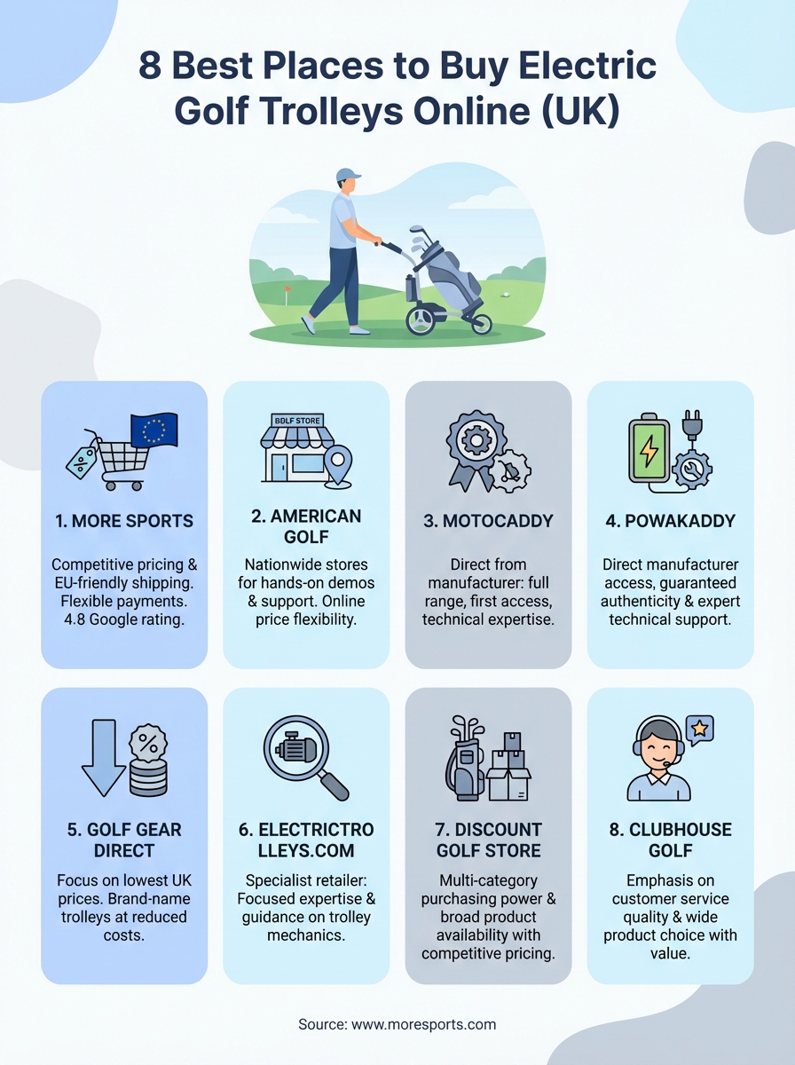 buy electric golf trolley infographic