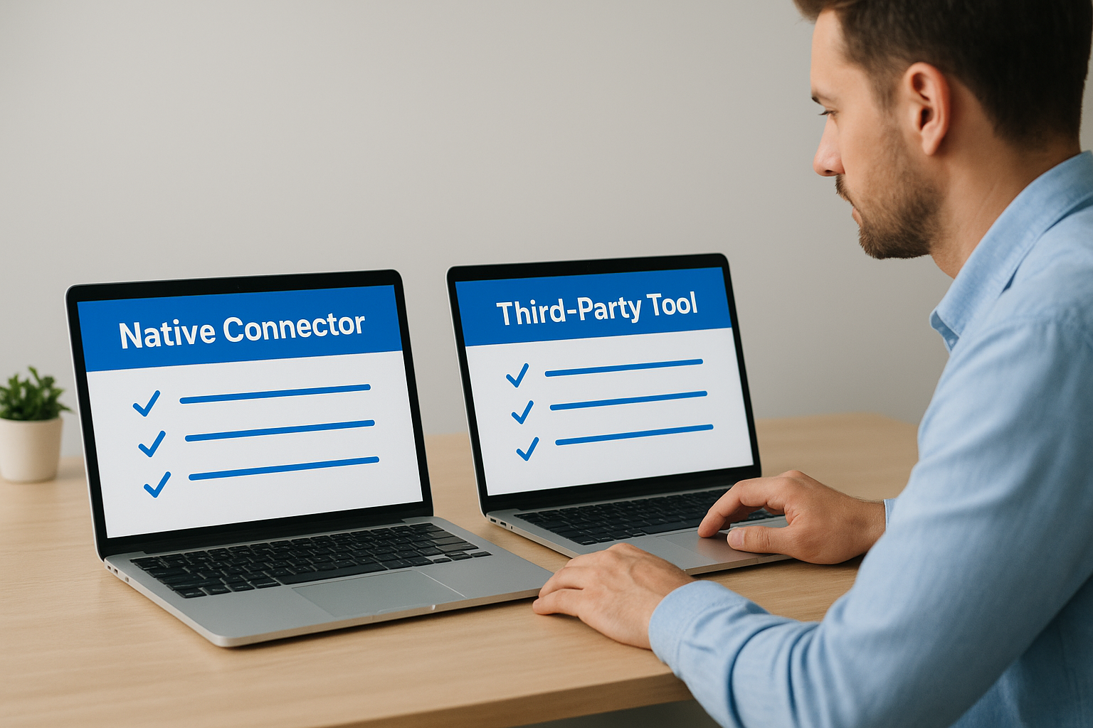 Native connector vs third-party integration tools