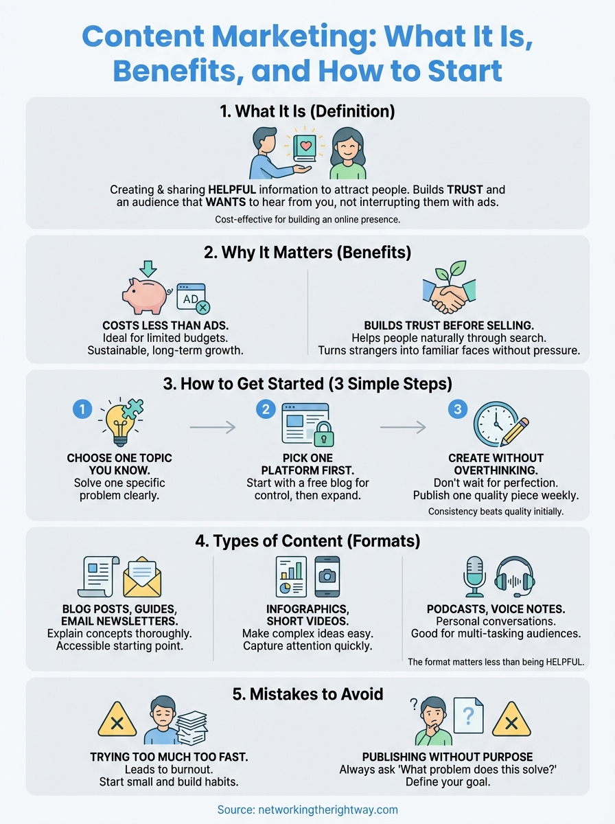 what is content marketing infographic