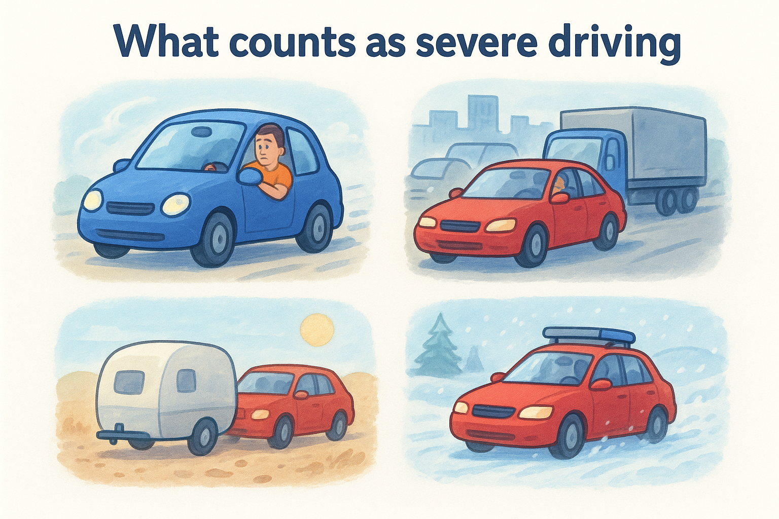 What counts as severe driving