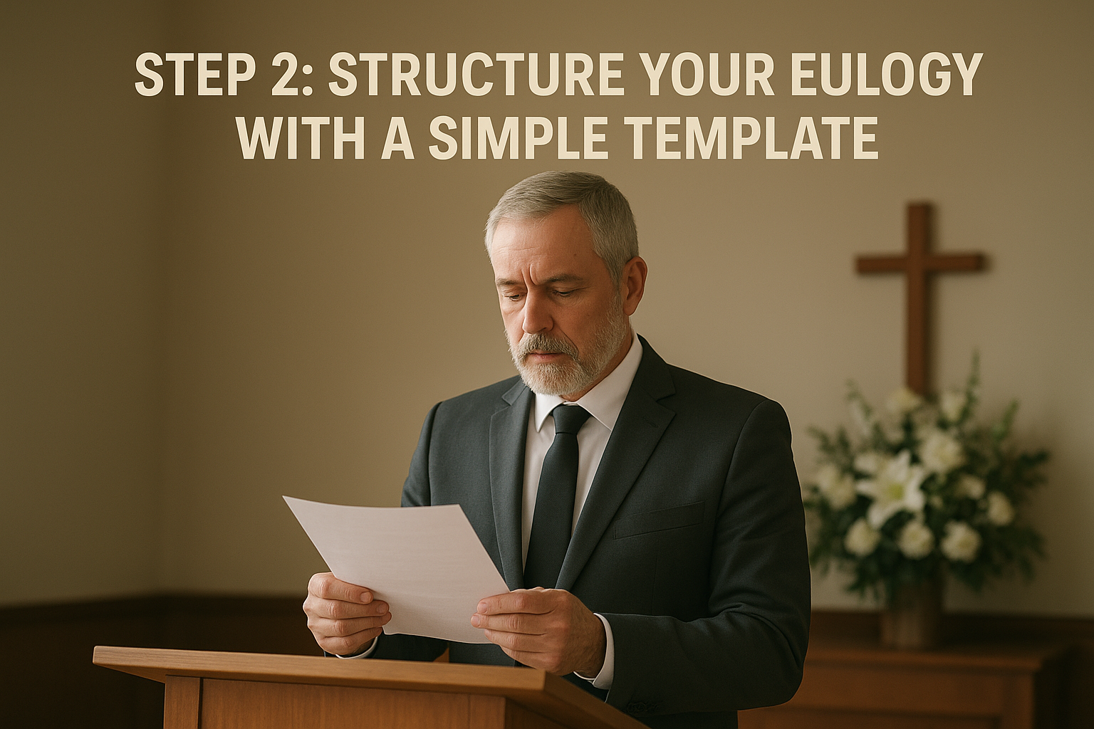 Step 2. Structure your eulogy with a simple template