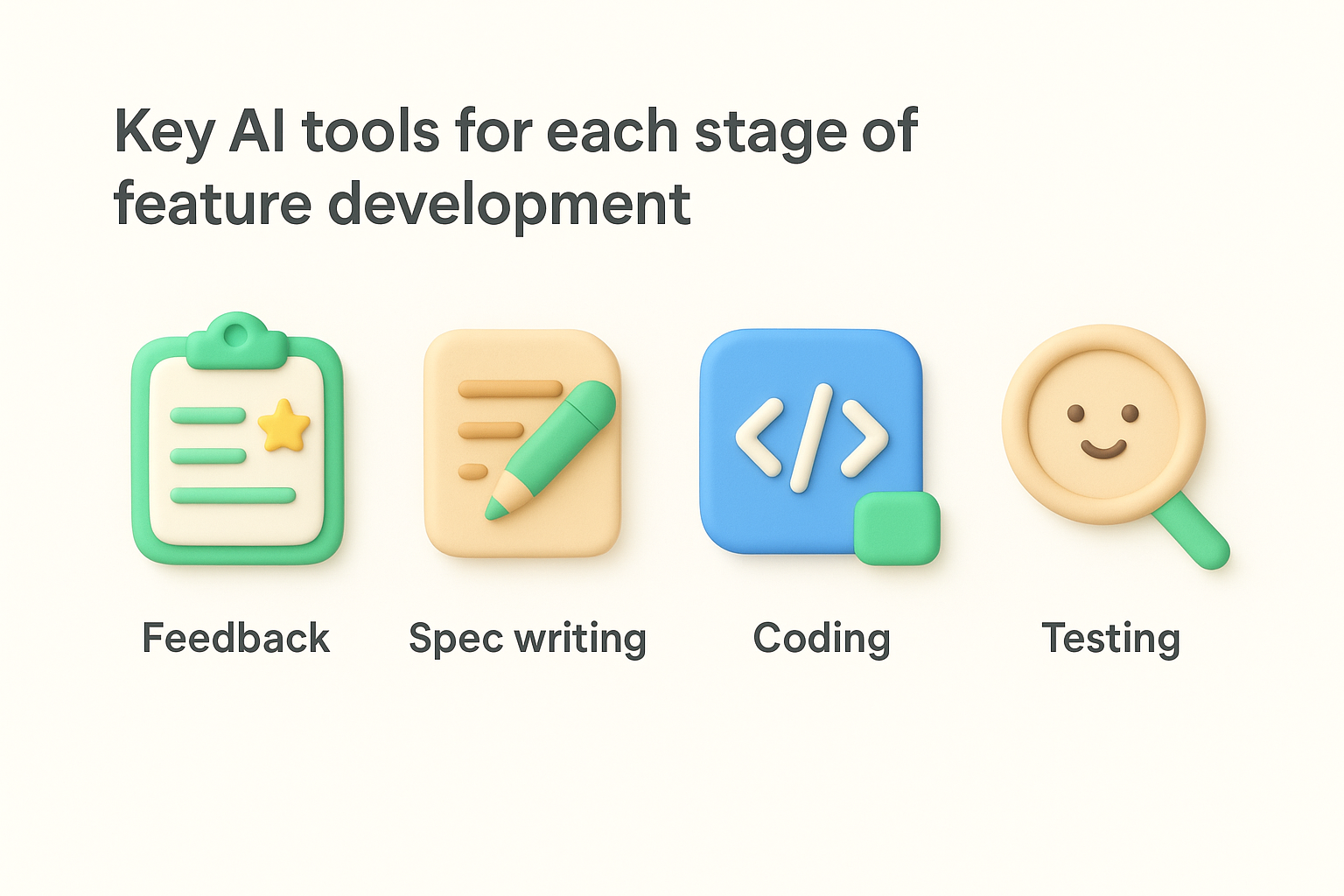 Key AI tools for each stage of feature development