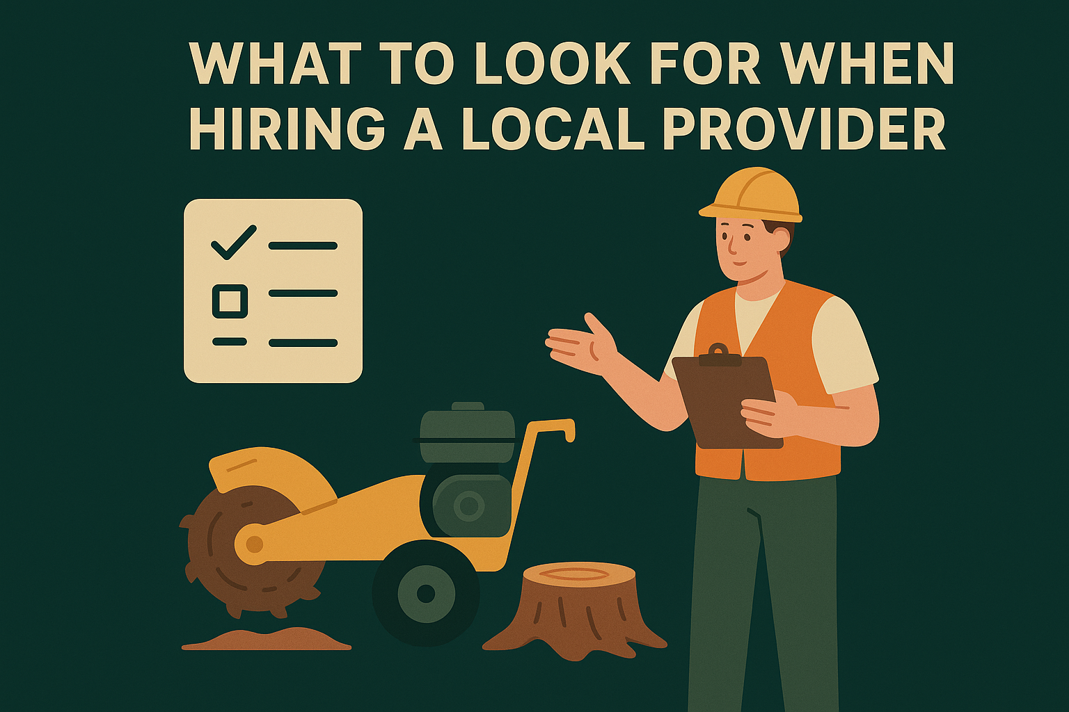 What to look for when hiring a local provider