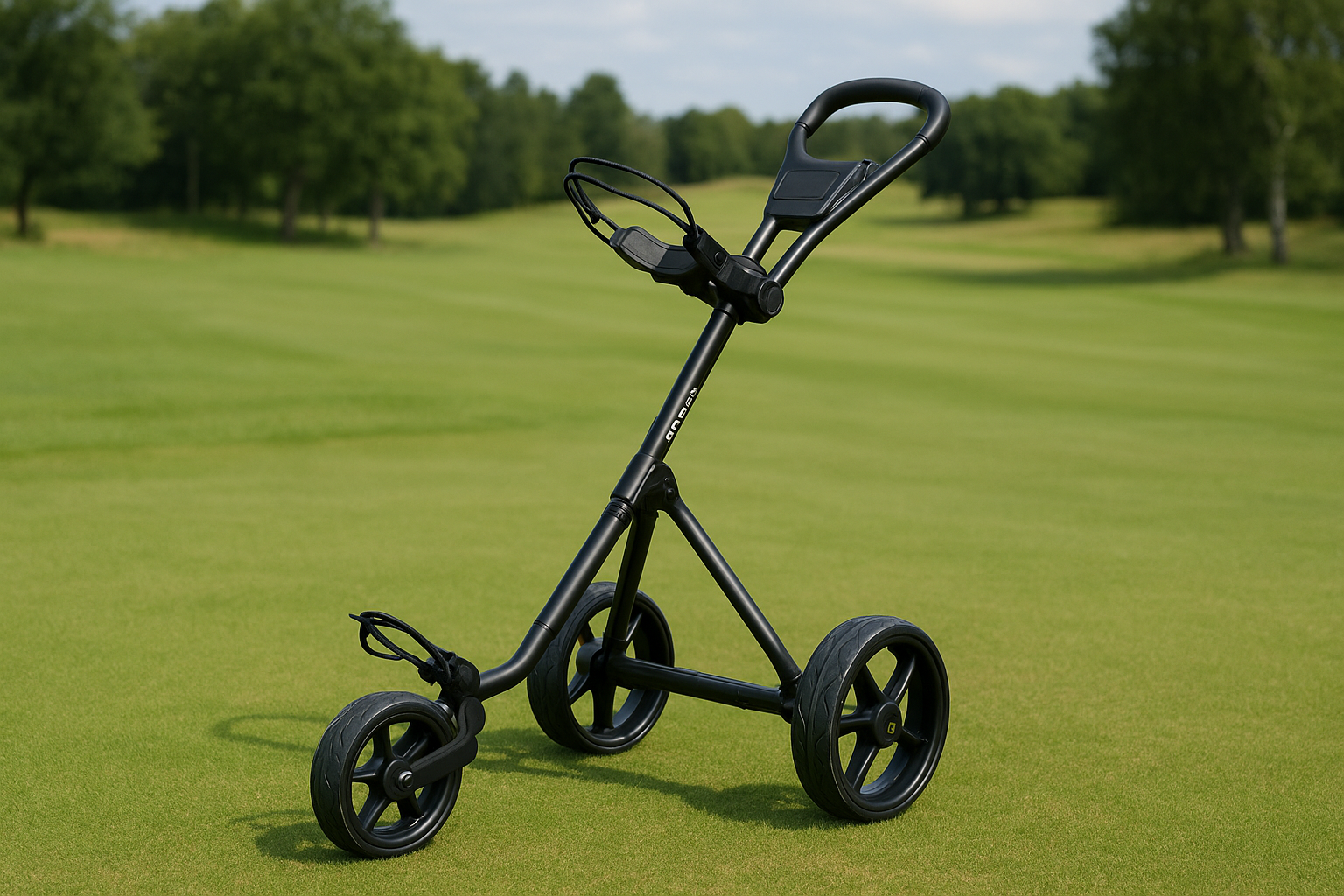 1. PowaKaddy Micra 3-wheel golf trolley