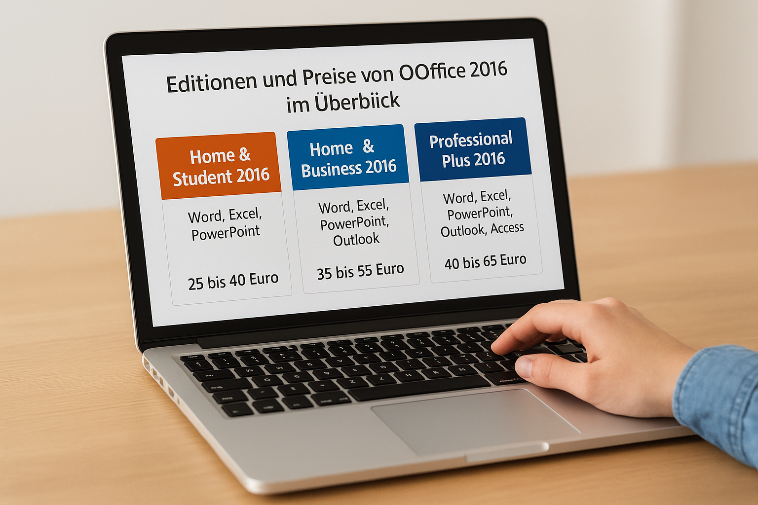 Editionen und Preise von Office 2016 im Überblick
