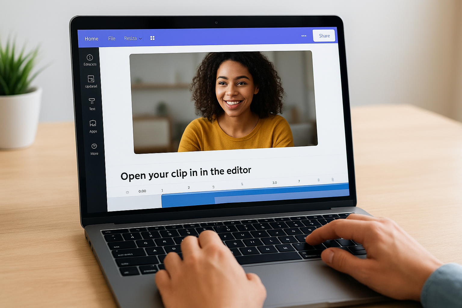 Open your clip in the editor