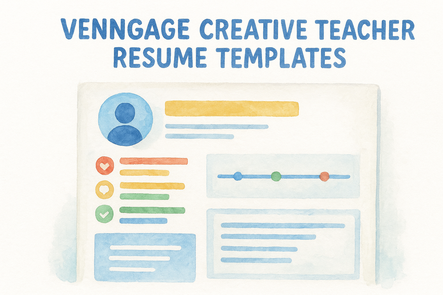 12. Venngage creative teacher resume templates