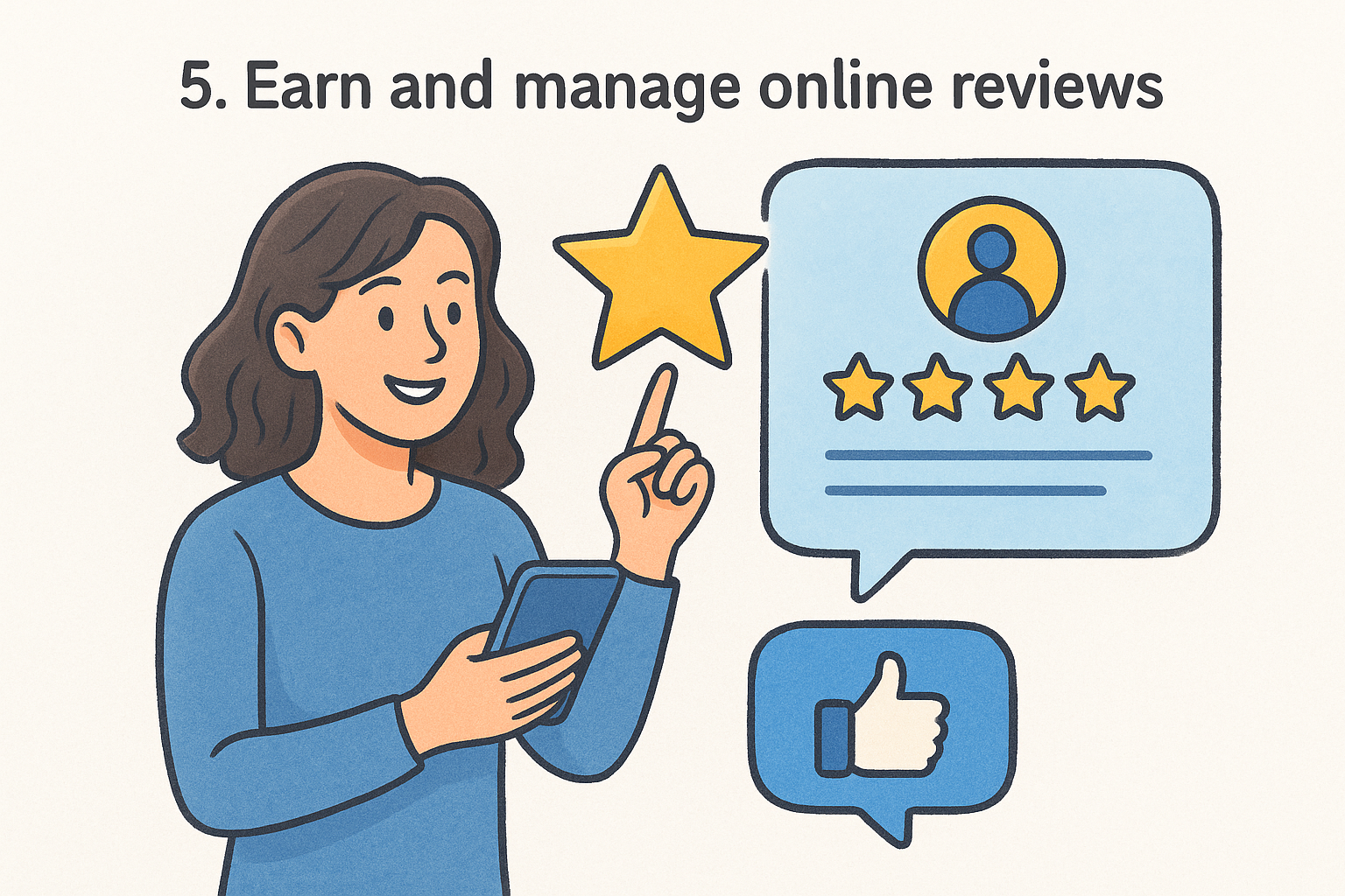 5. Earn and manage online reviews