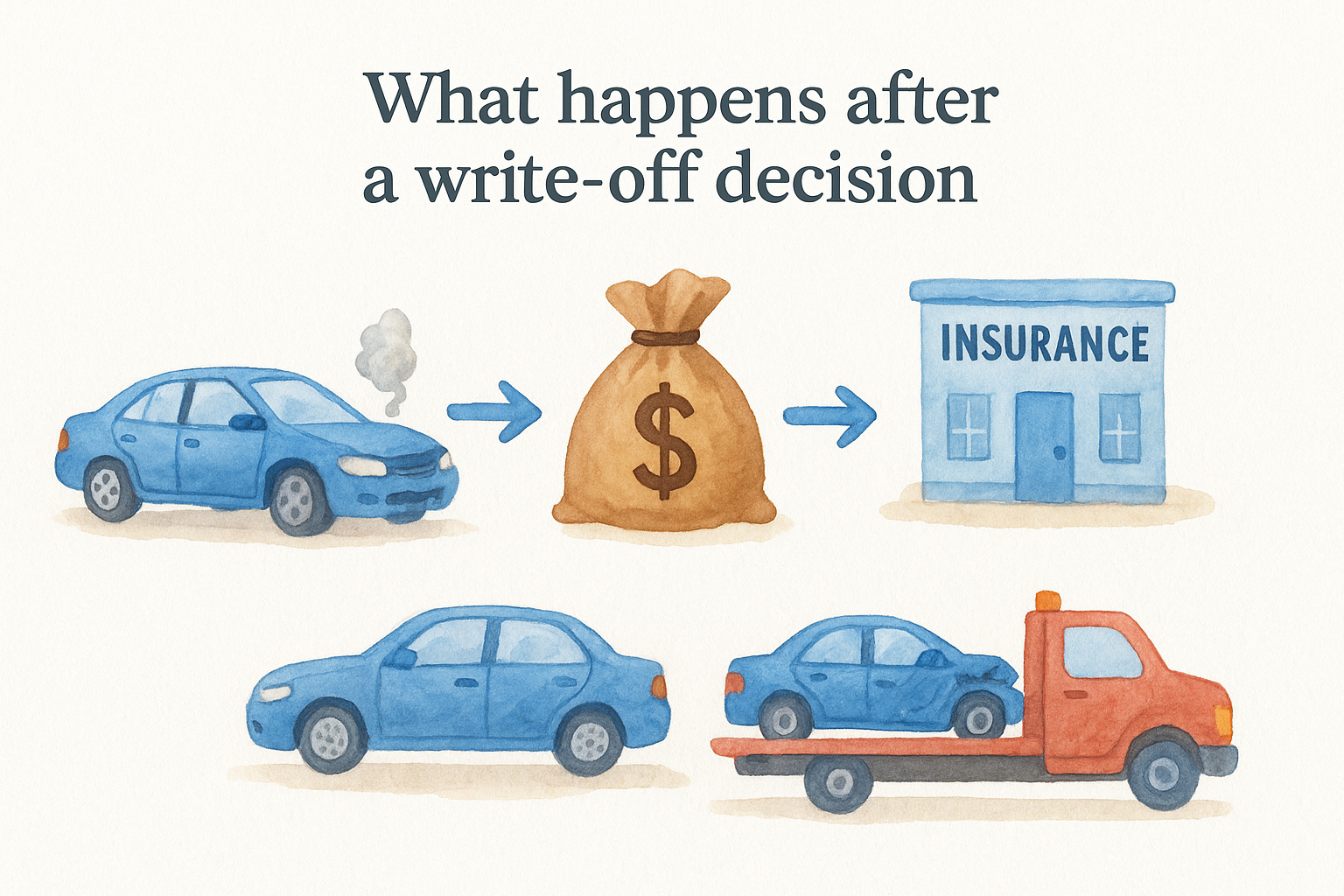 What happens after a write-off decision