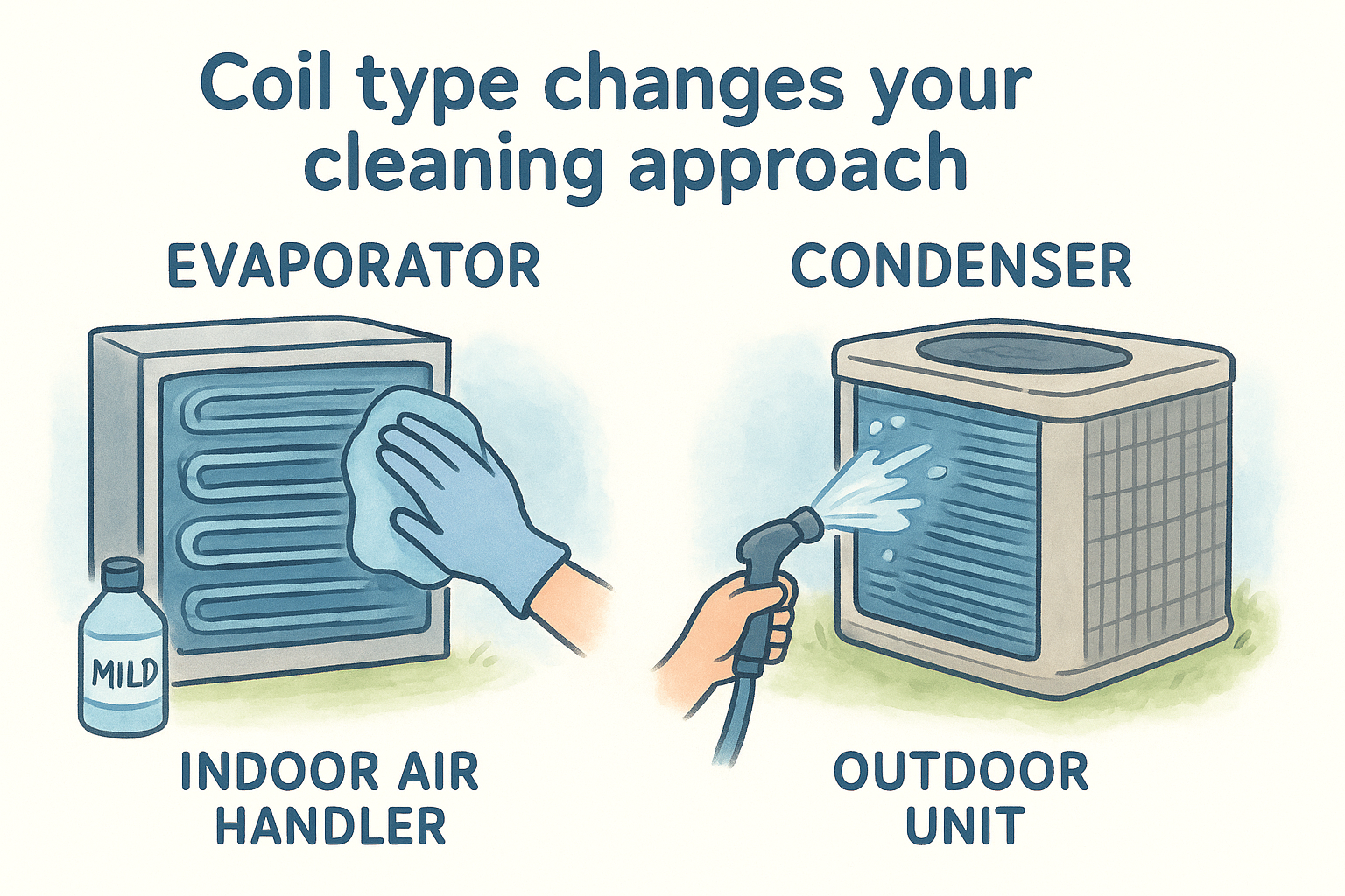Coil type changes your cleaning approach