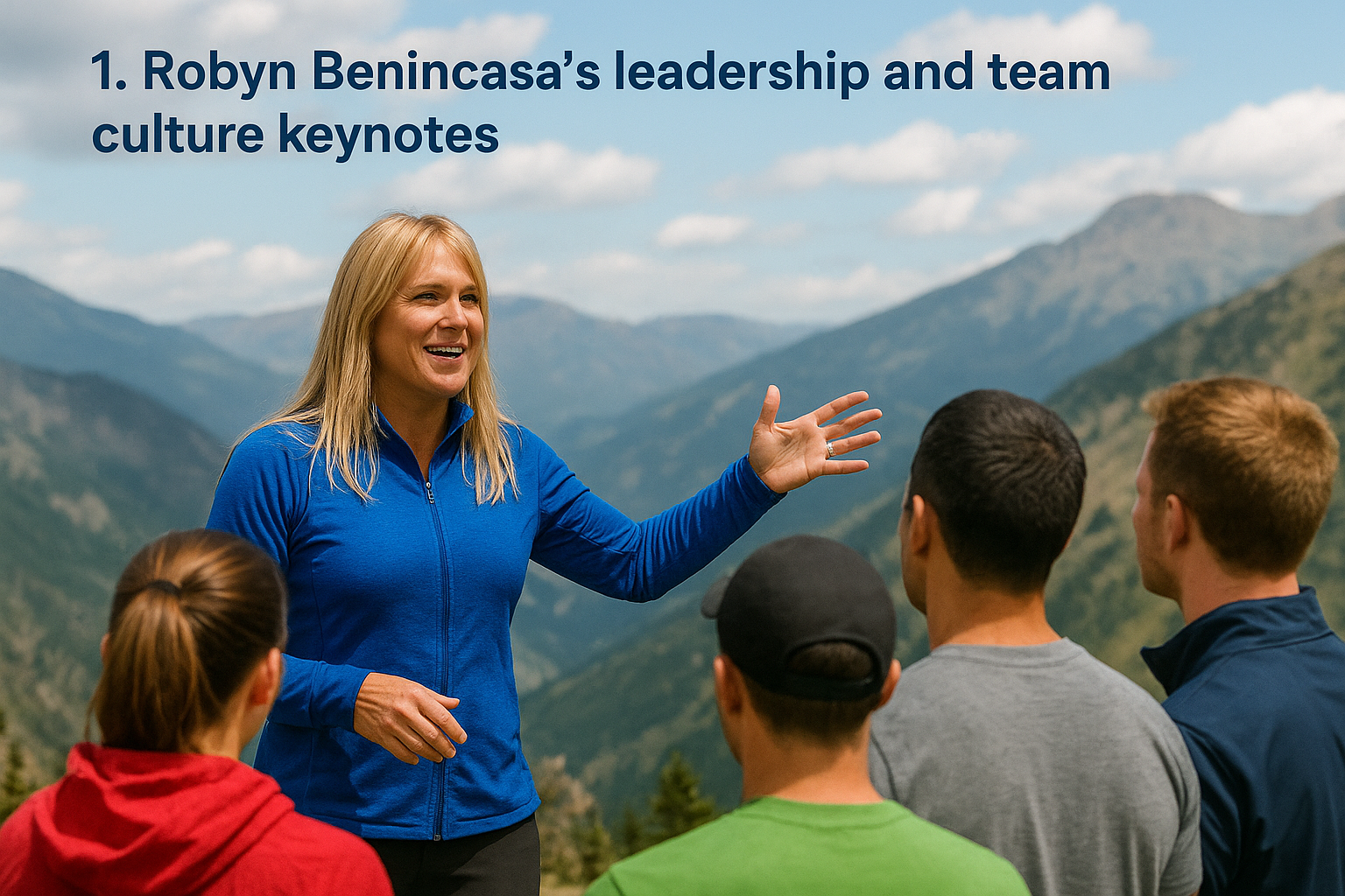 1. Robyn Benincasa's leadership and team culture keynotes