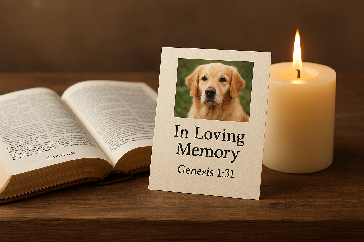 8. Bible verses for a pet's memorial service