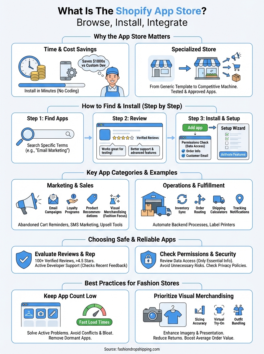 shopify app store infographic