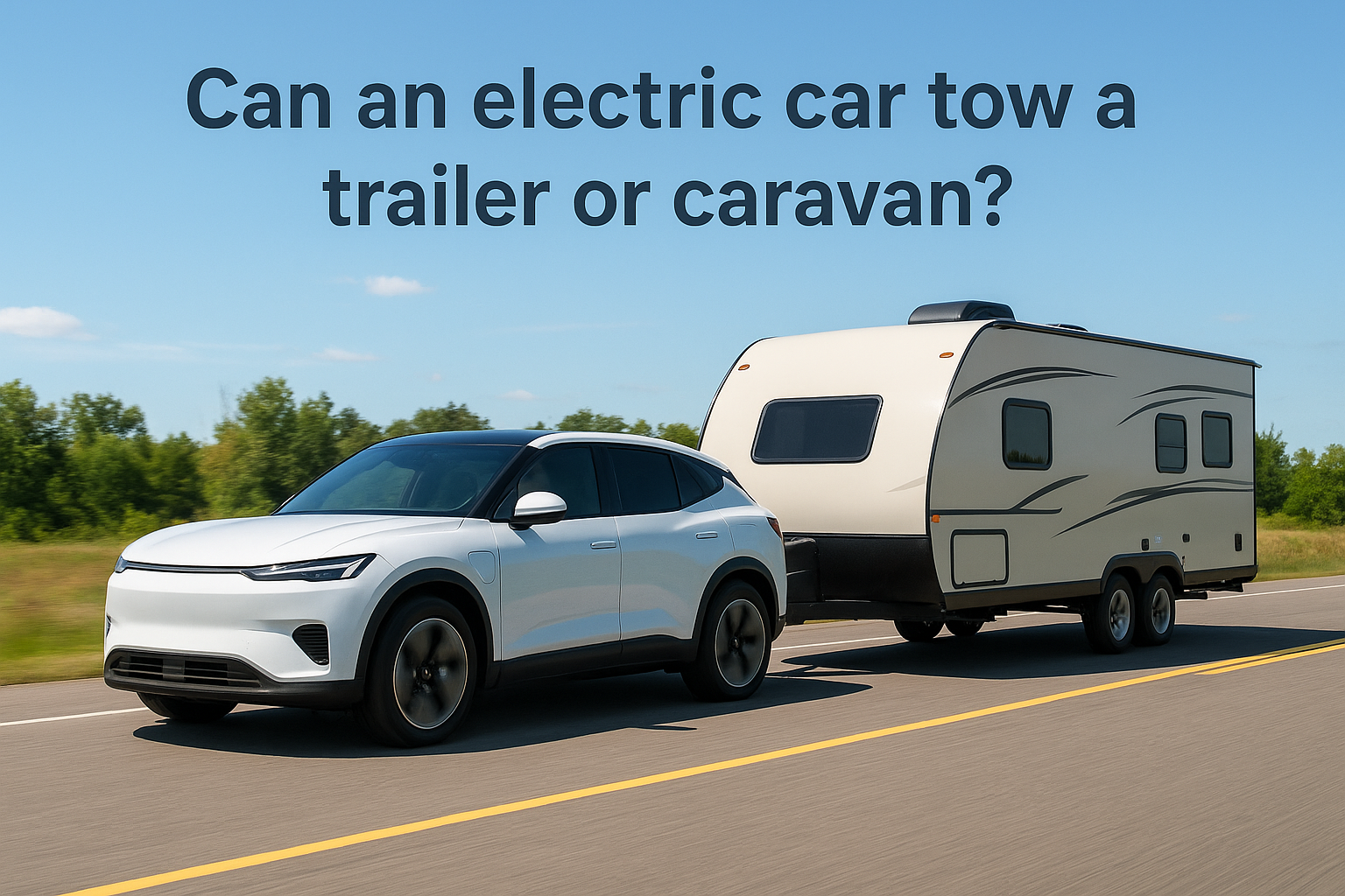 Can You Tow an Electric Car? Detroit's Safe Towing Guide Can an electric car tow a trailer or caravan