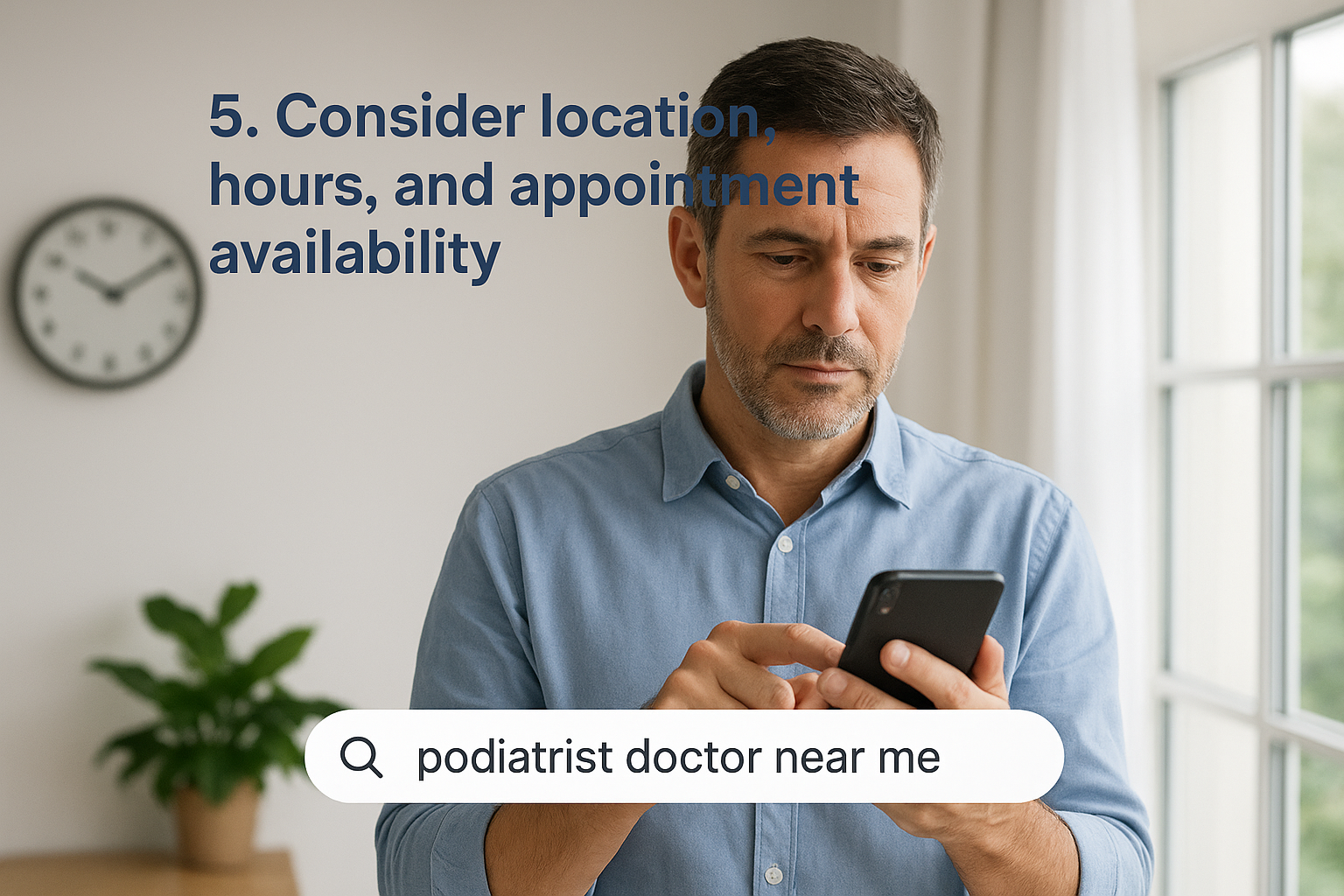 5. Consider location, hours, and appointment availability