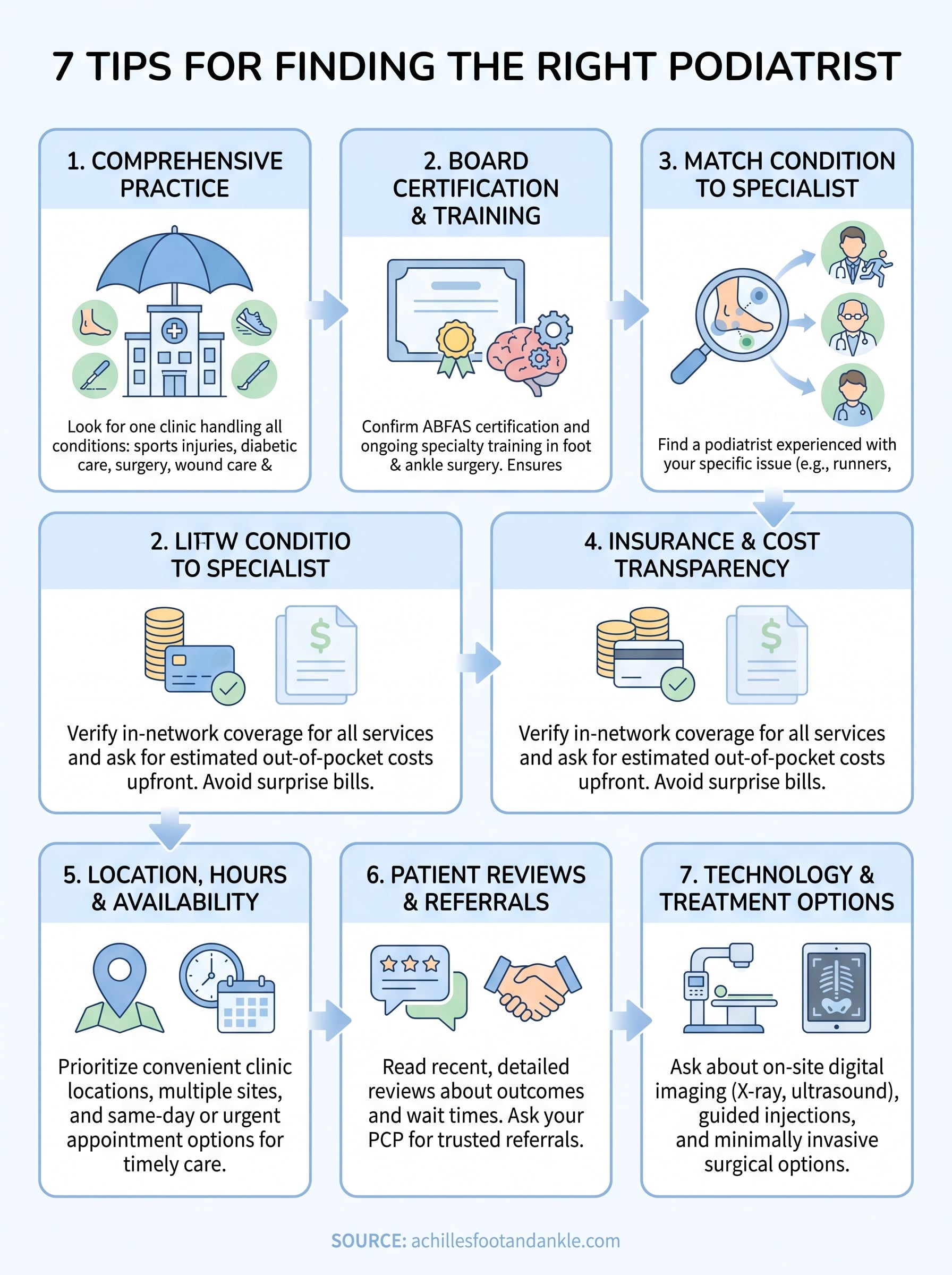 podiatrist doctor near me infographic