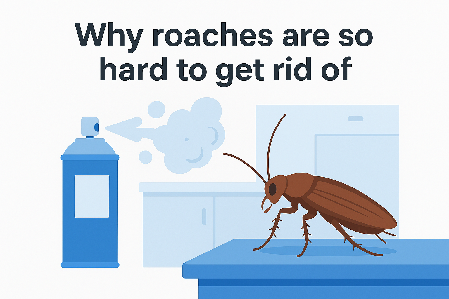 Why roaches are so hard to get rid of
