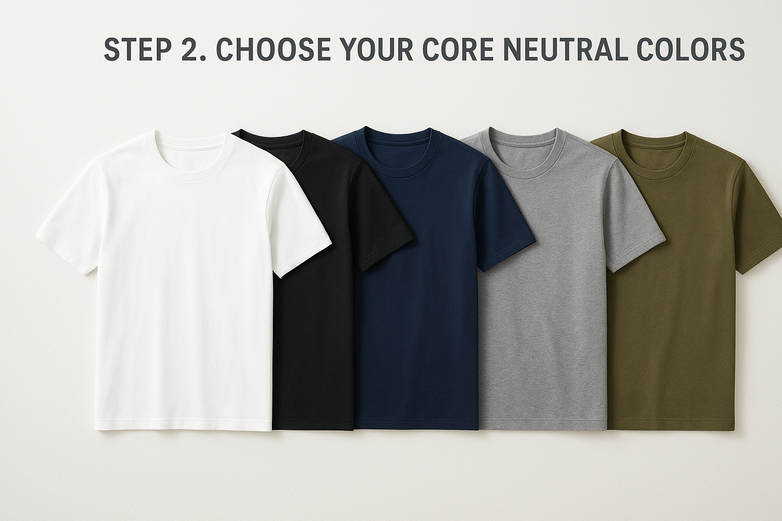 Step 2. Choose your core neutral colors