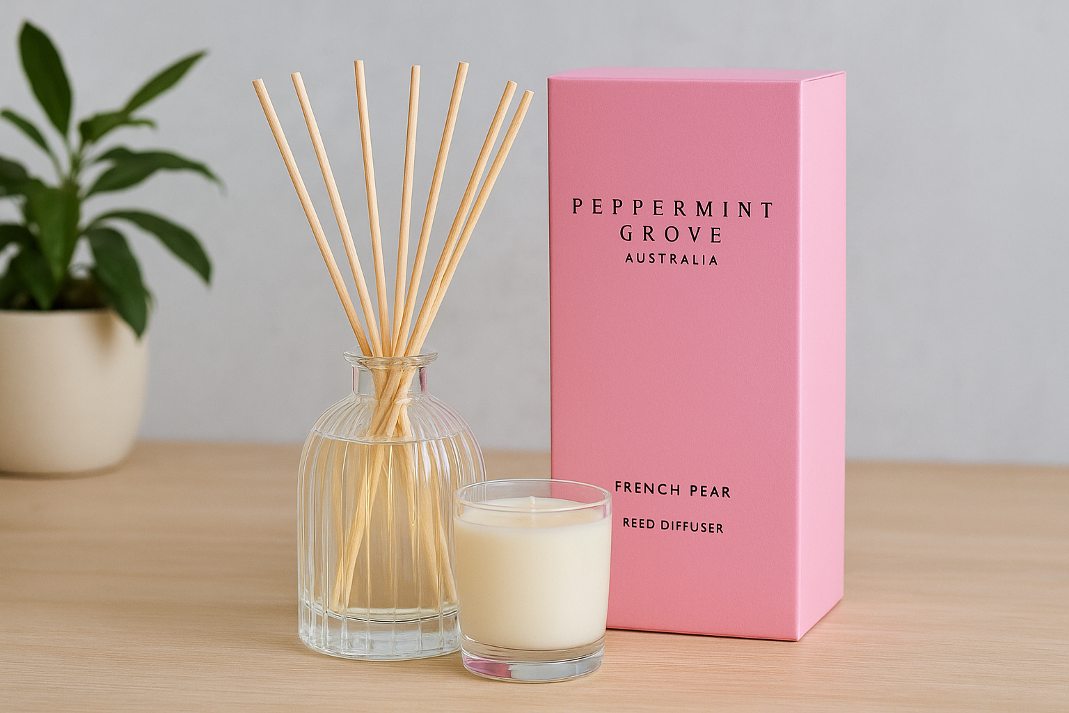 3. Peppermint Grove reed diffusers