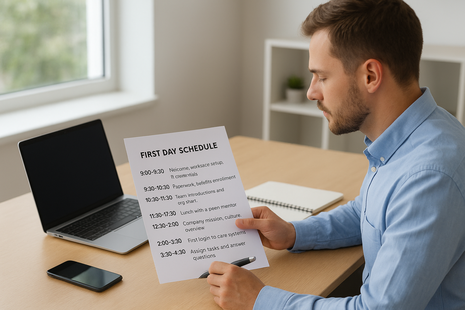 Step 2. Map out the first day schedule