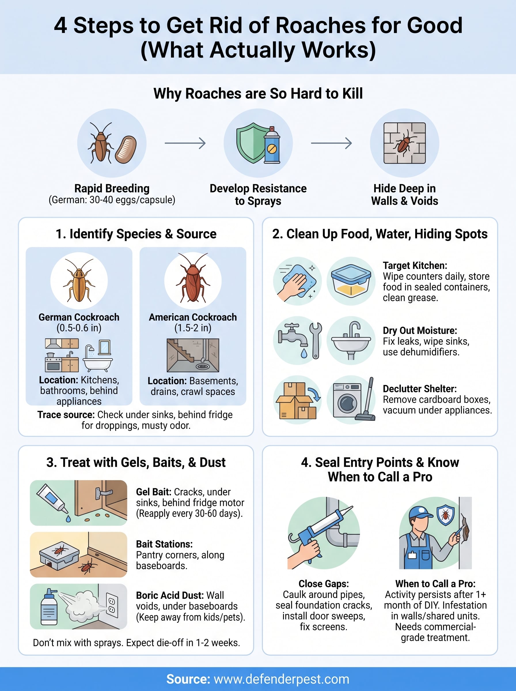 roach and pest control infographic