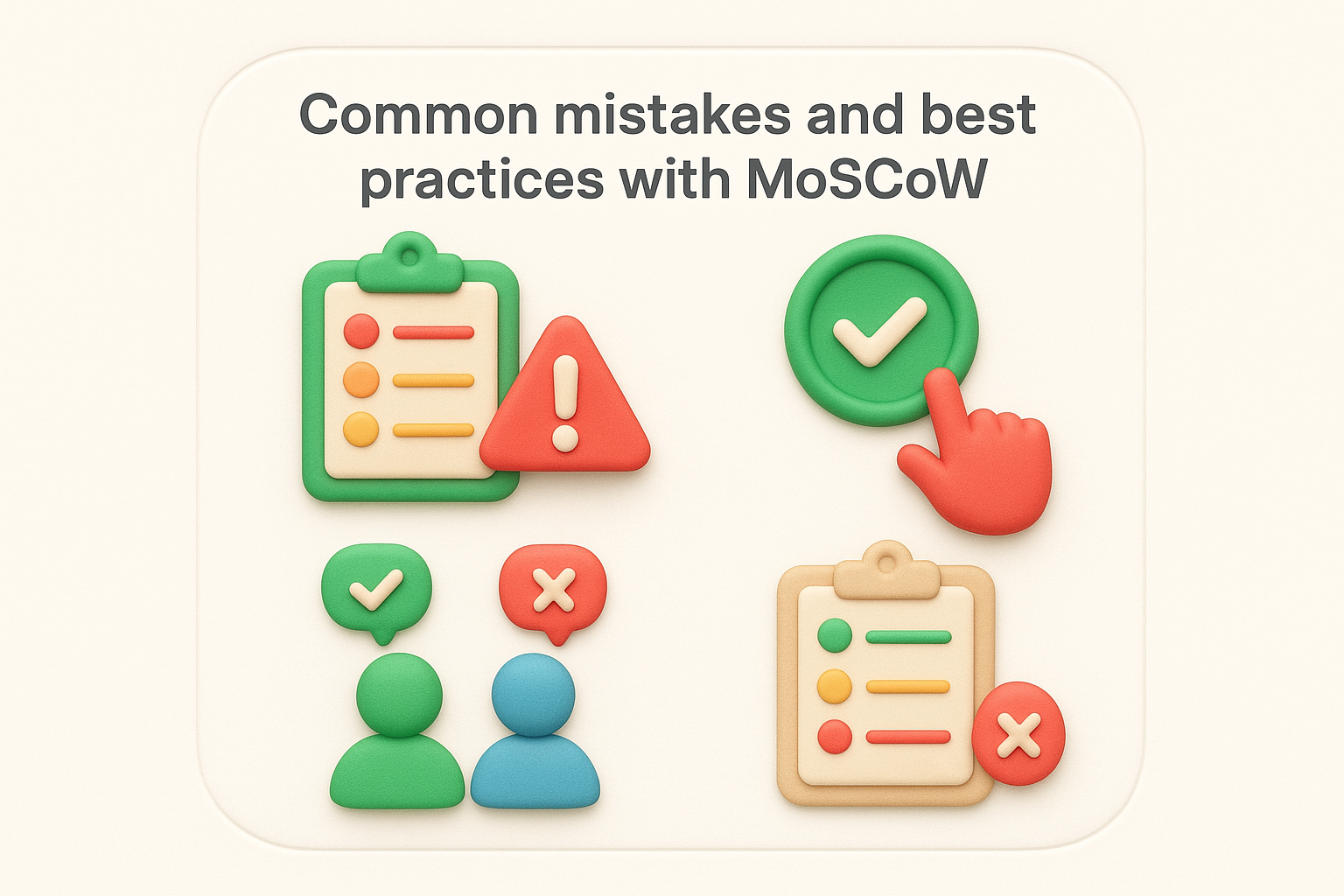 Common mistakes and best practices with MoSCoW