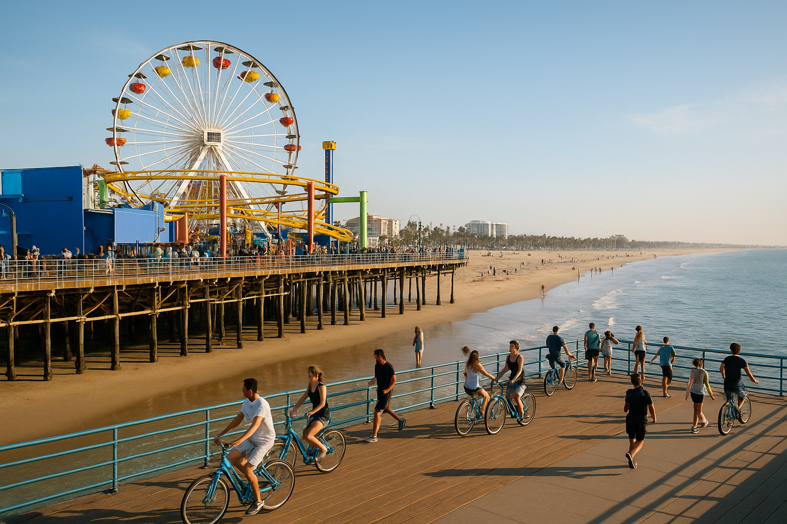 5. Stroll Santa Monica Pier and the beach boardwalk