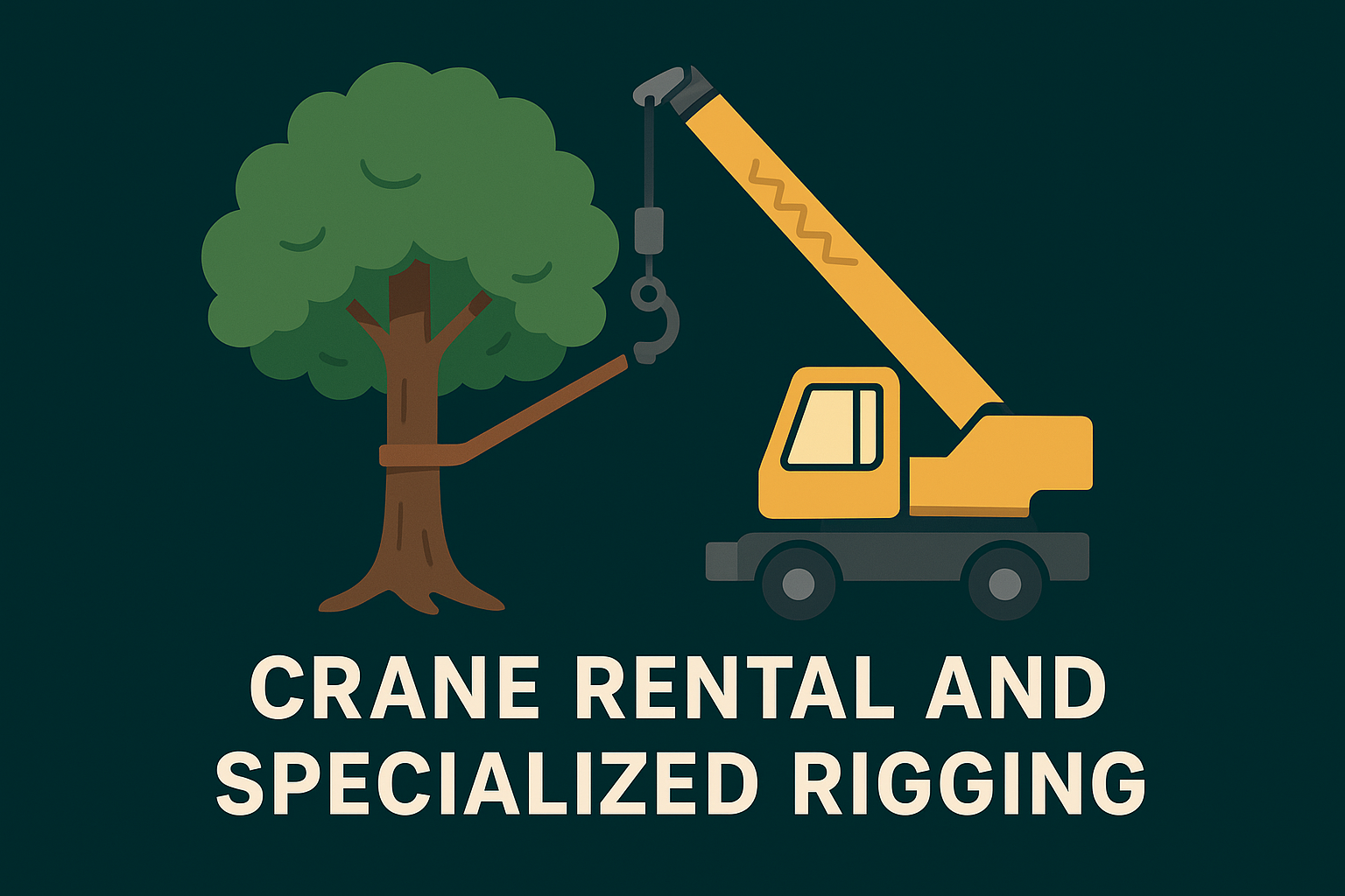 Crane rental and specialized rigging