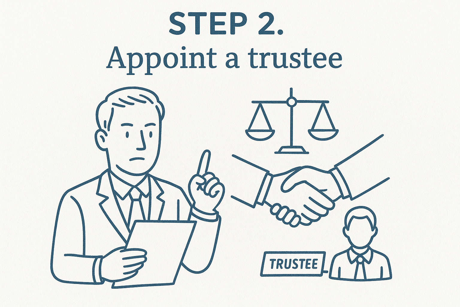 Step 2. Appoint a trustee
