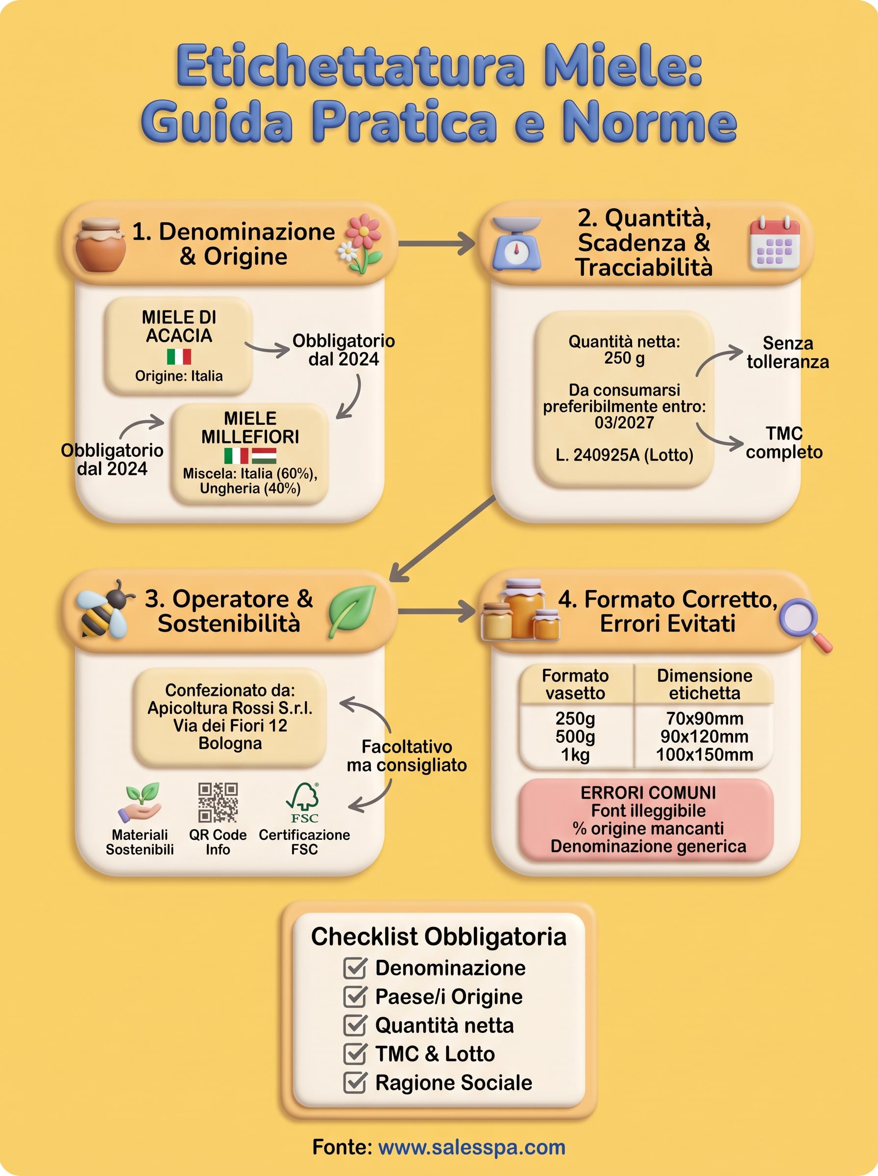 etichette miele esempi infographic