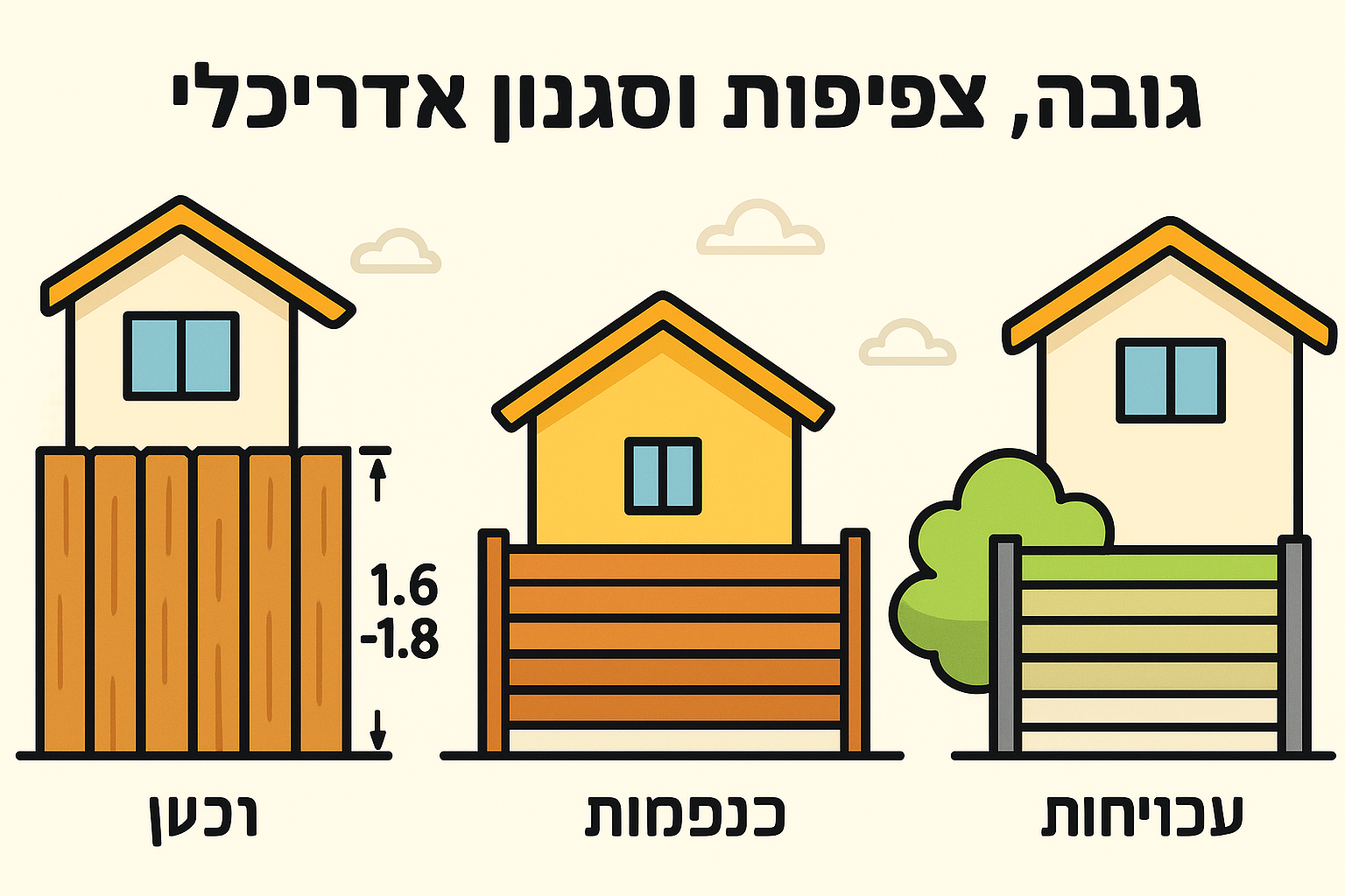 גובה, צפיפות וסגנון אדריכלי