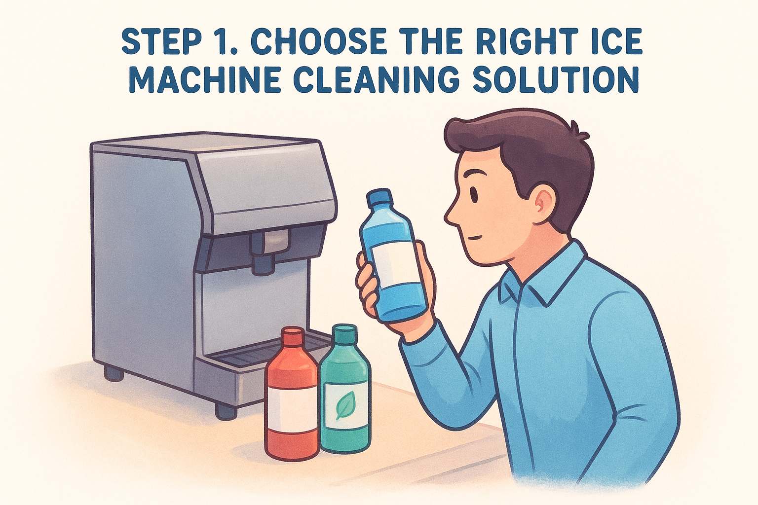 Step 1. Choose the right ice machine cleaning solution