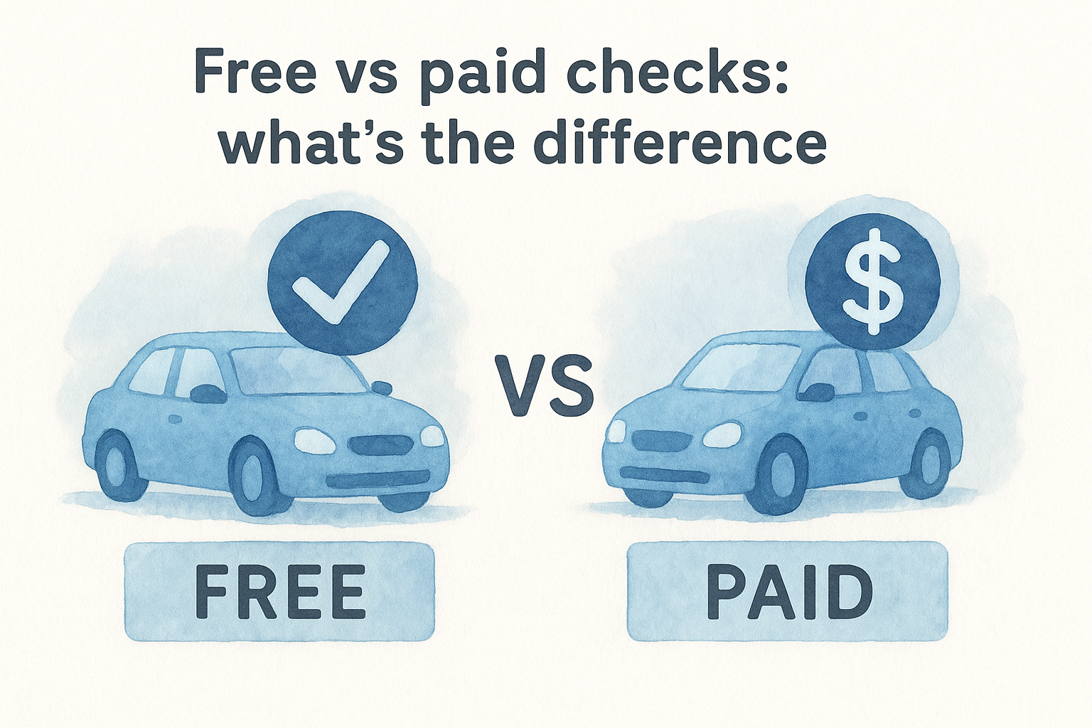 Free vs paid checks: what's the difference