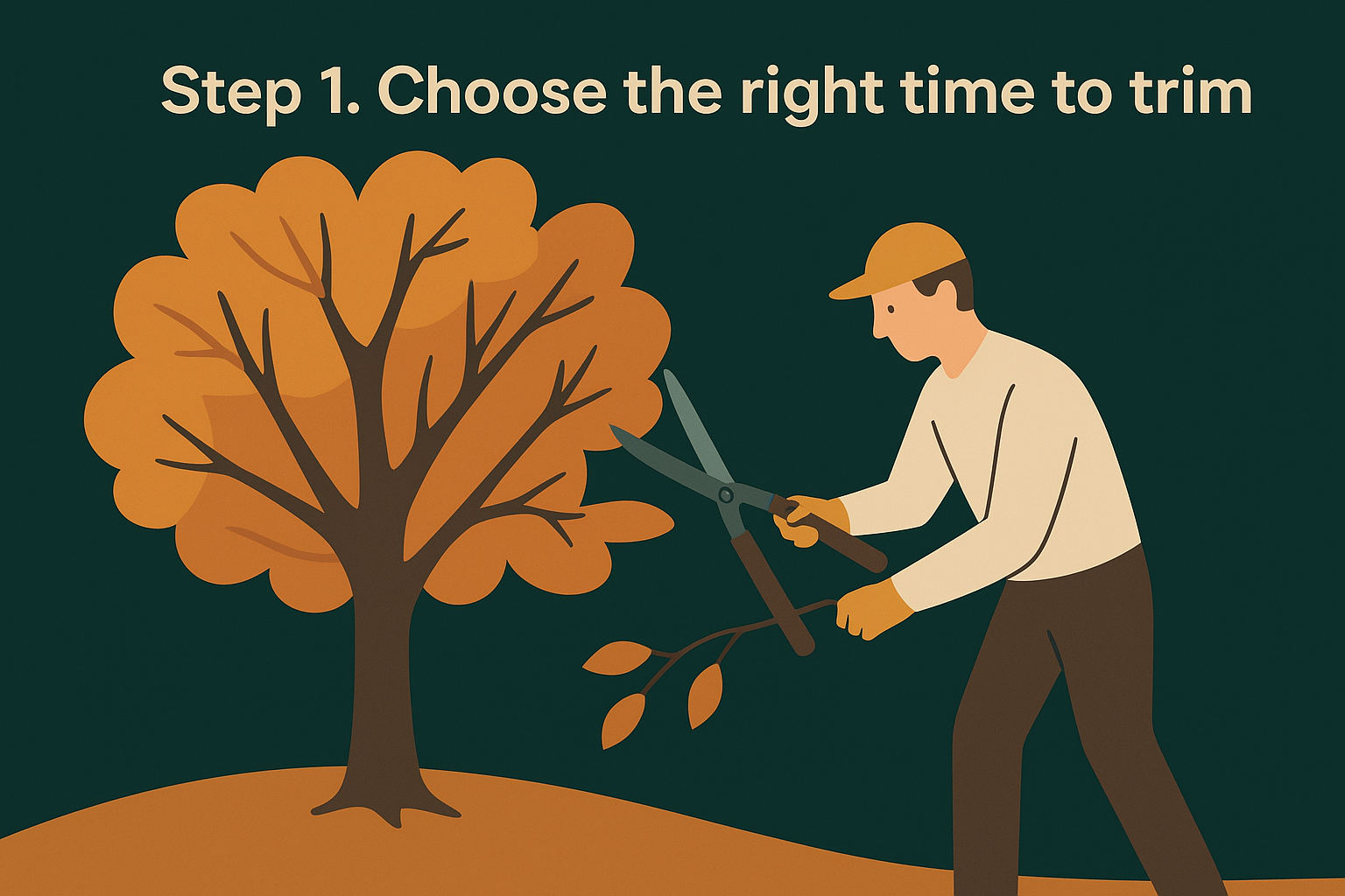 Step 1. Choose the right time to trim