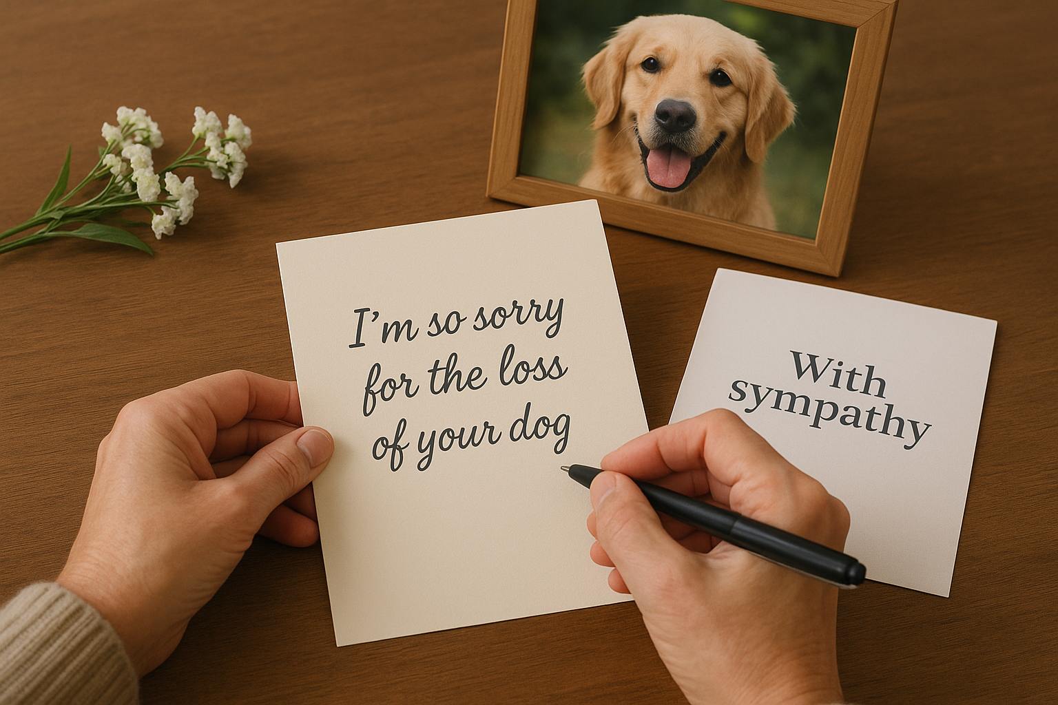 2. Sympathy messages for the loss of a dog