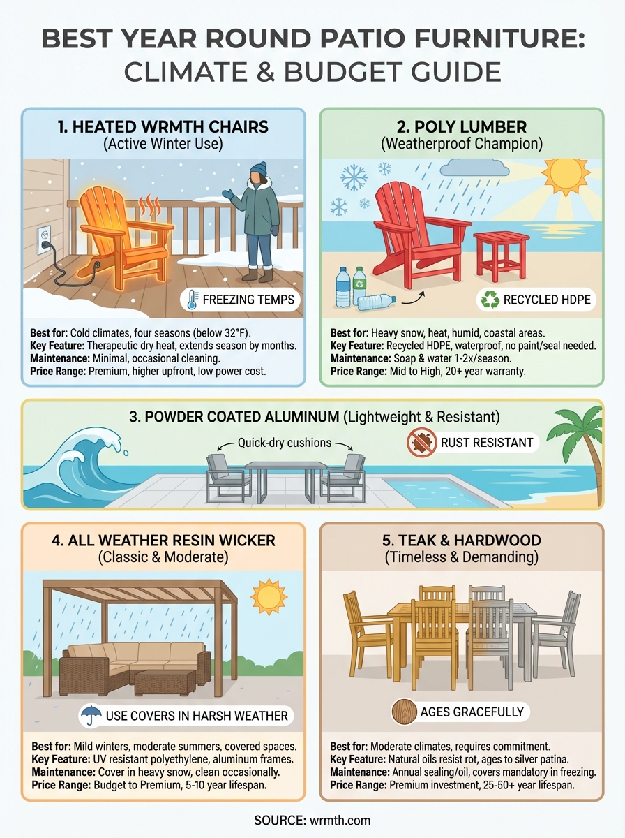 year round patio furniture infographic