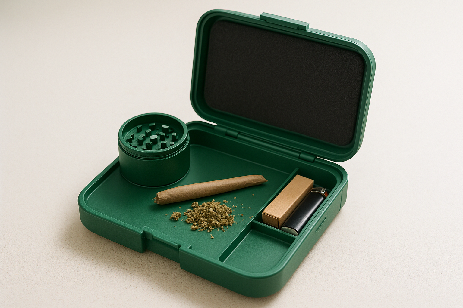 5. Cubbi stash box rolling tray set
