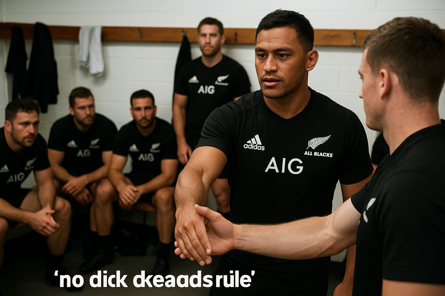The All Blacks and the "no dickheads" rule
