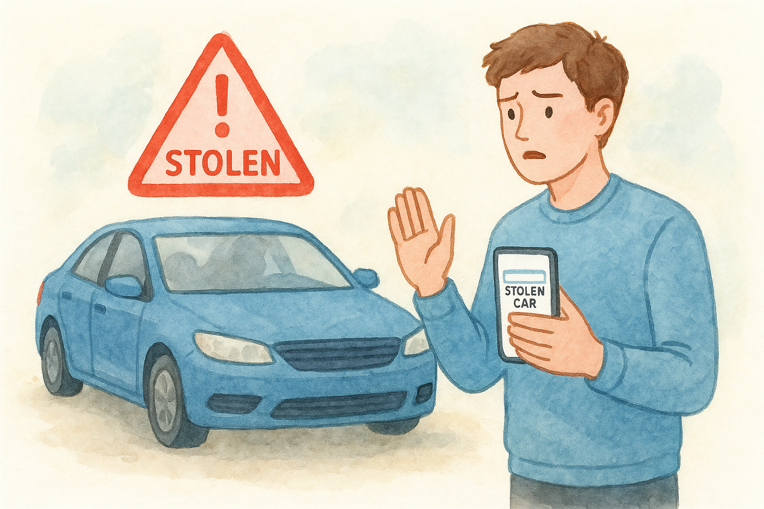 Step 4. What to do if a car is flagged stolen